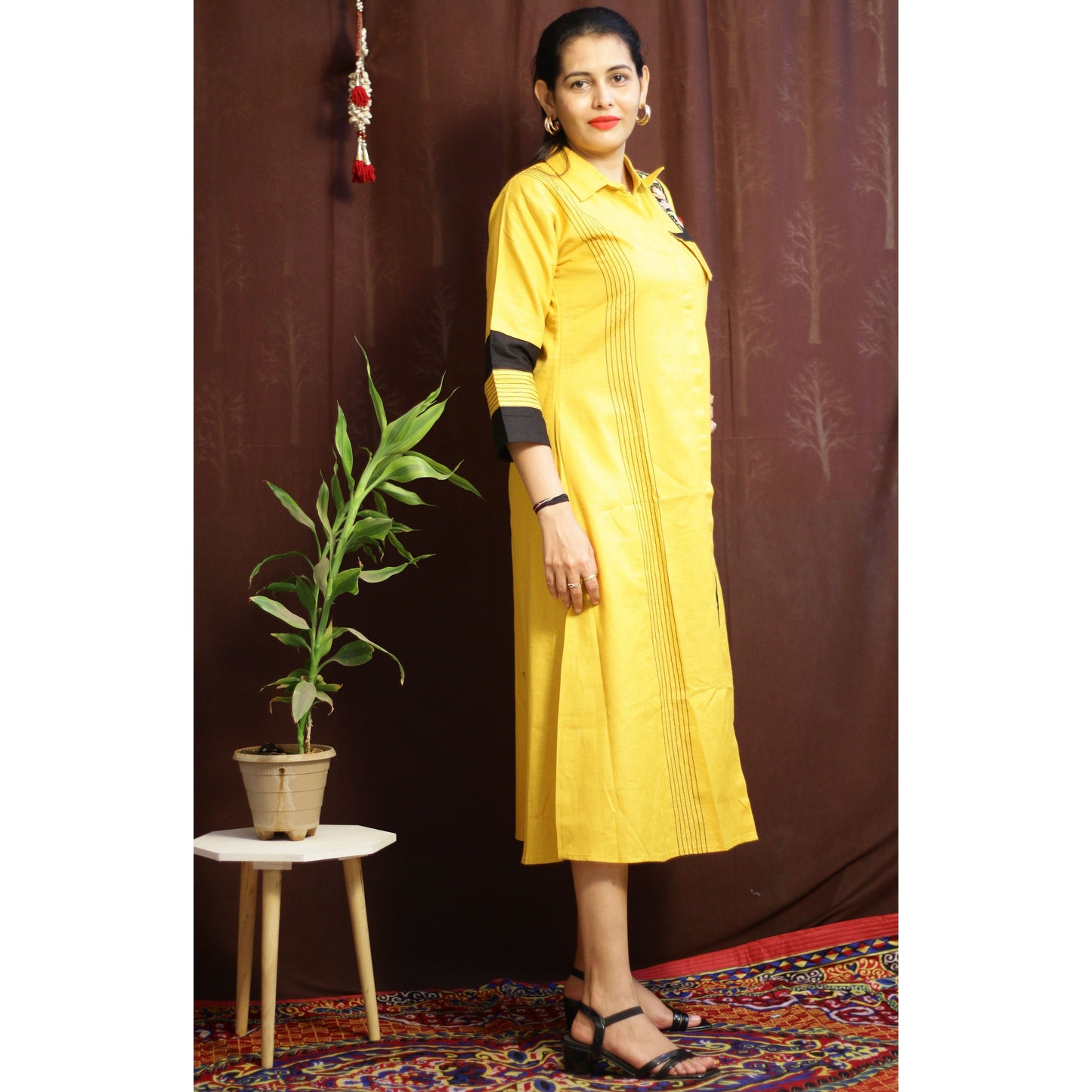 Yellow Cotton Dress