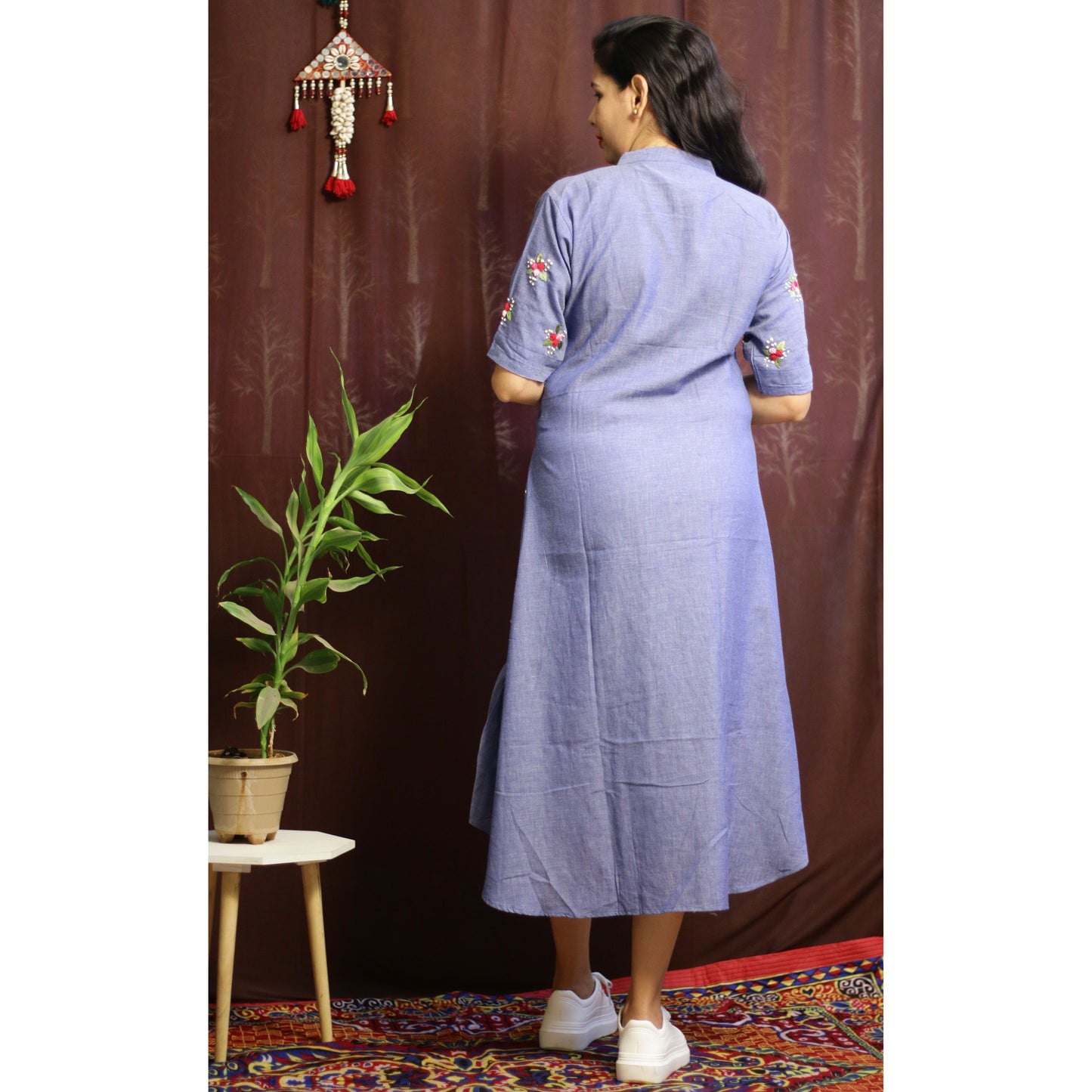 Blue Cotton Dress