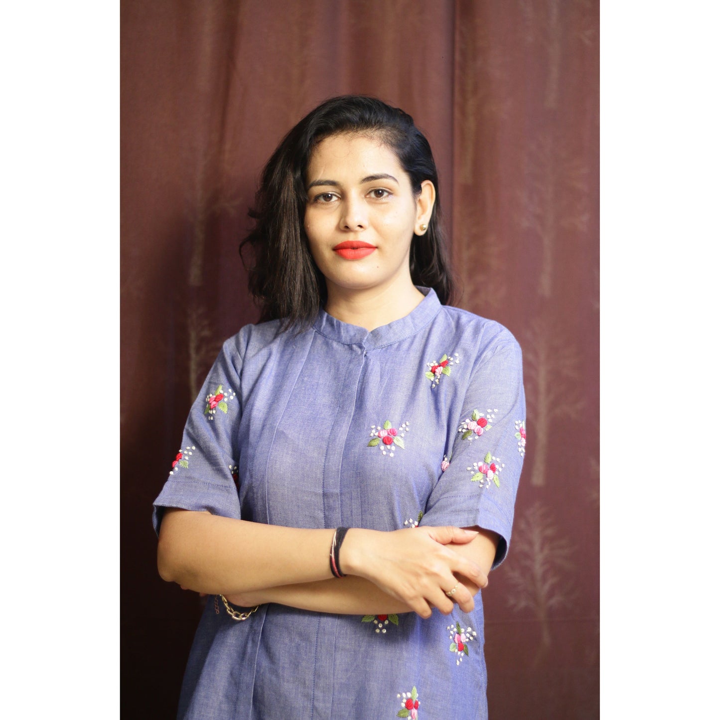 Blue Cotton Dress