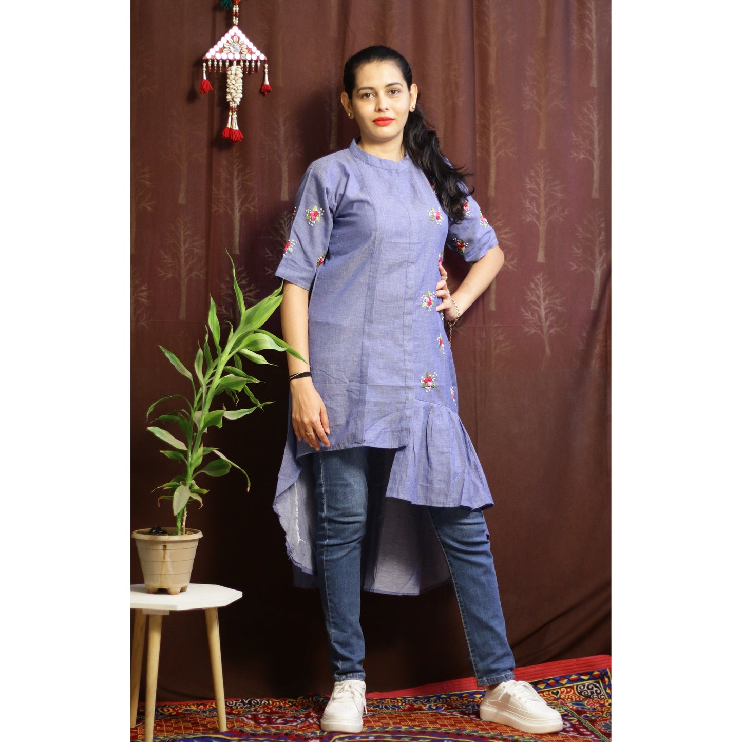 Blue Cotton Dress