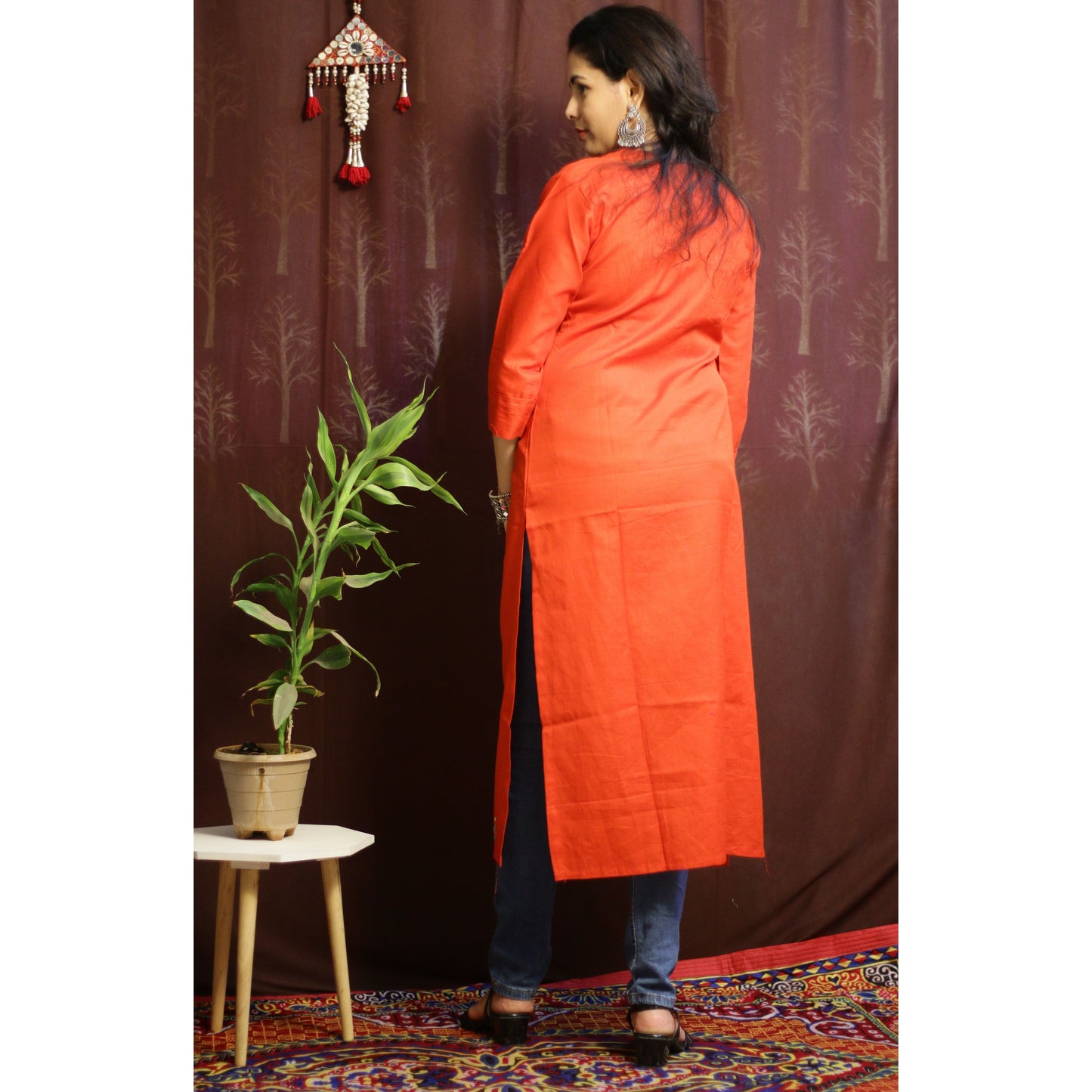 Diya Orange Kurti