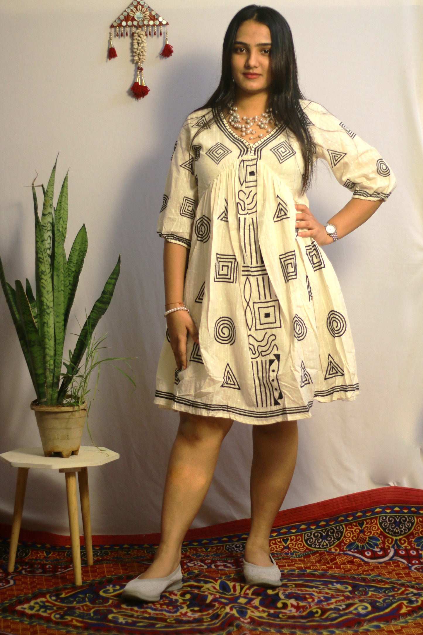 Aira Ivory Dress