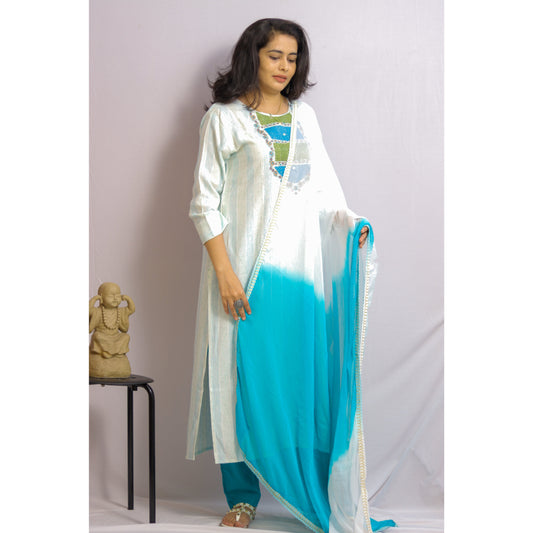 Laina Embroidered Suit Set