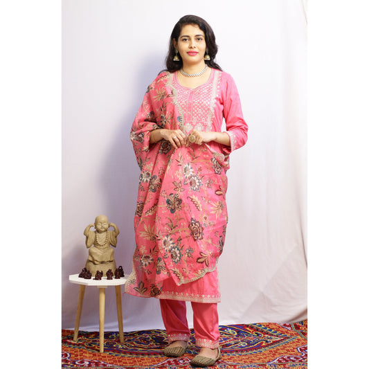 Kalki Embroidered Suit Set