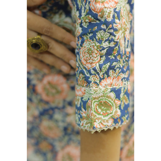 Floral Kurti Pant Set