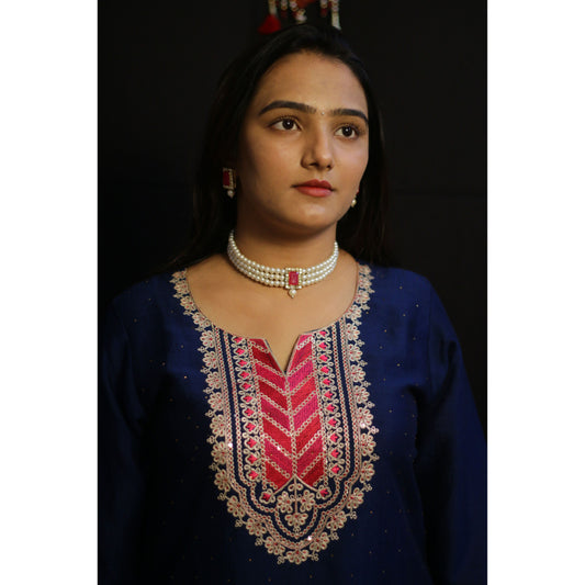 Naaz Navy Blue Suit Set