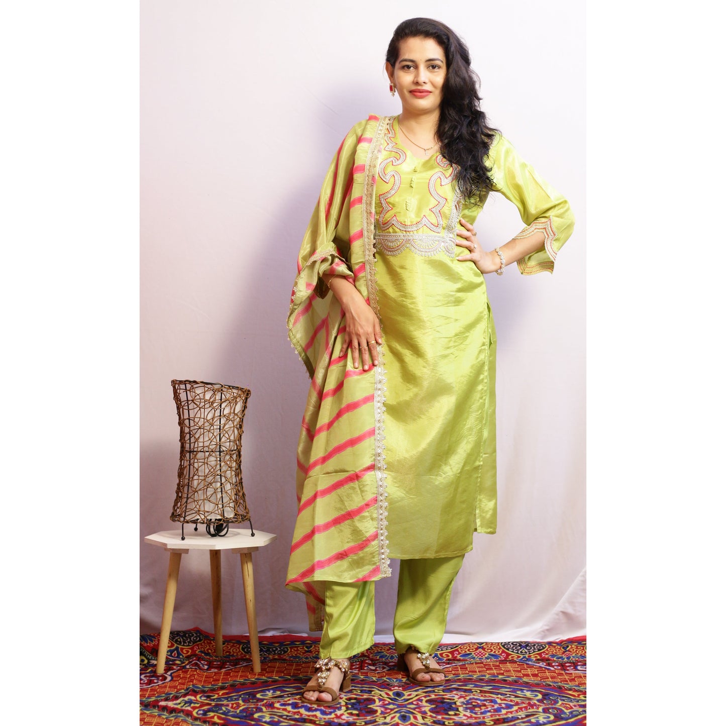 Dhita Green Suit Set