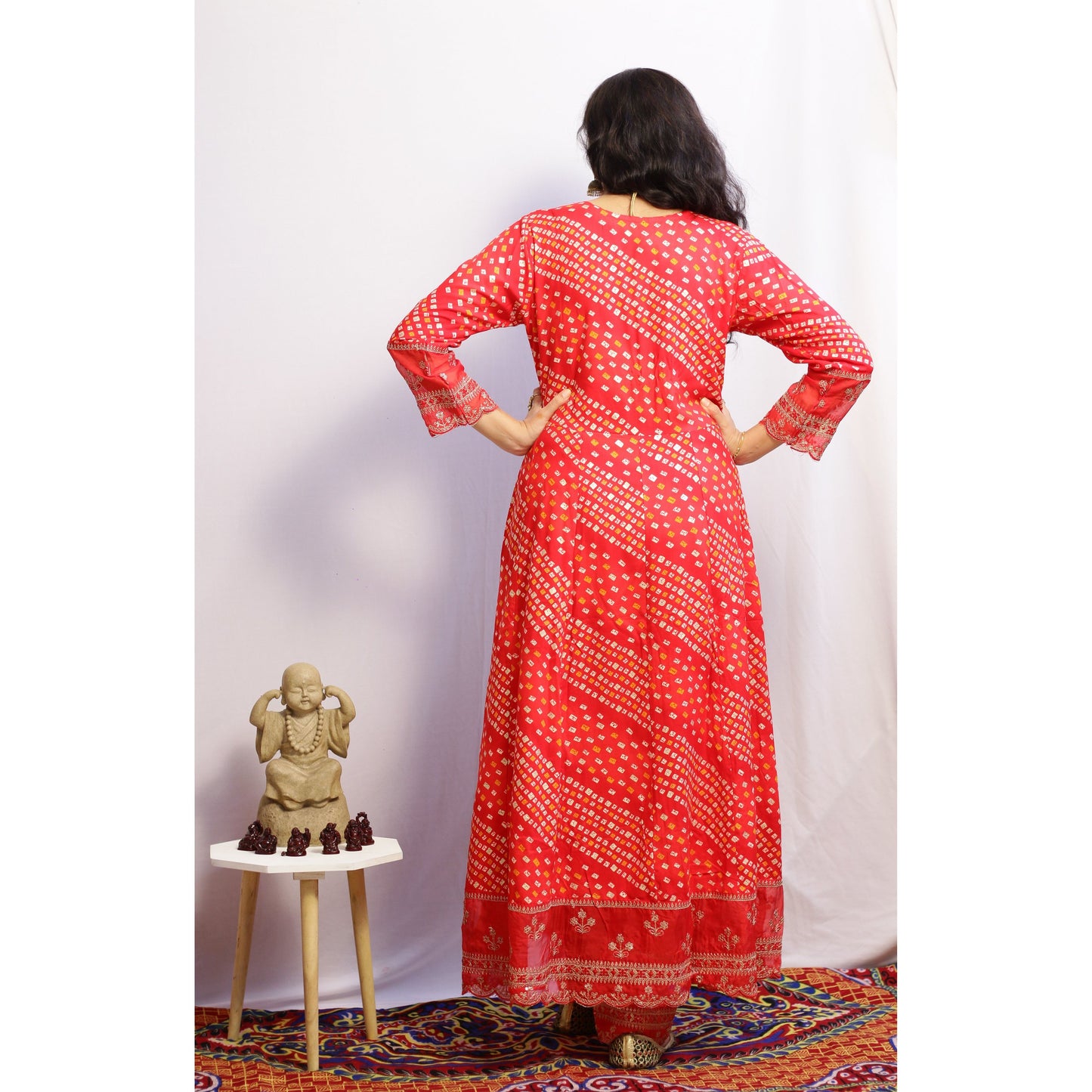 Stuti Red Anarkali Suit Set