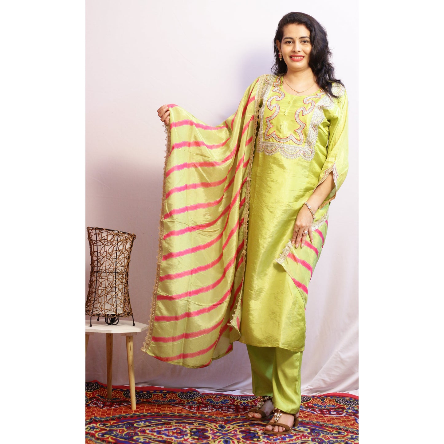 Dhita Green Suit Set