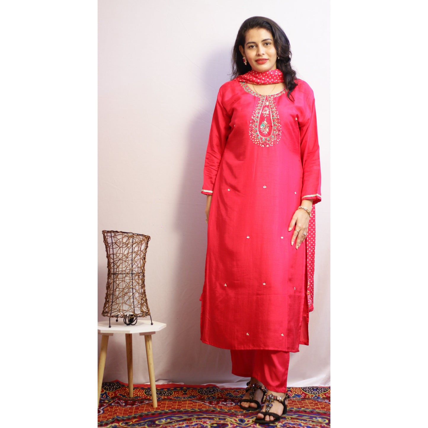 Etasha Pink Suit Set