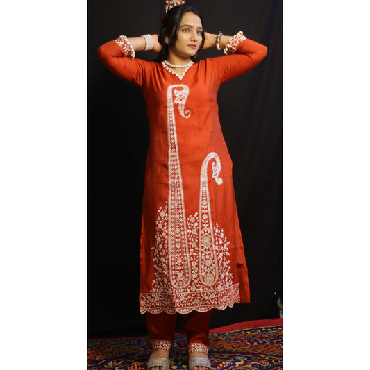 Paisley Rust Suit Set