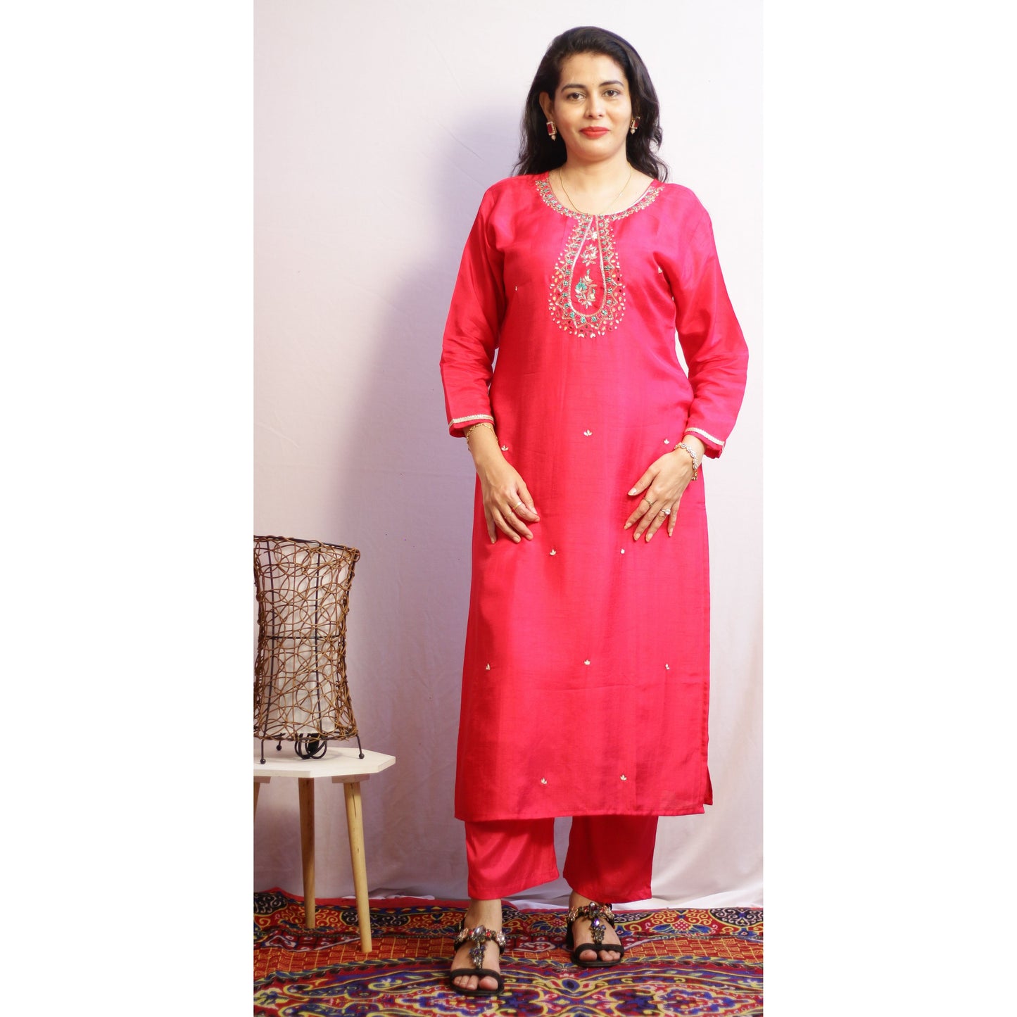Etasha Pink Suit Set