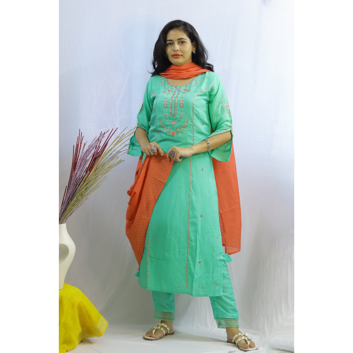 Grishma Embroidered Suit Set