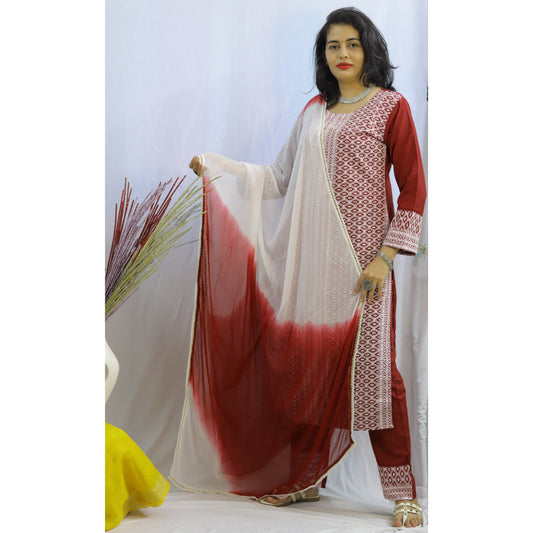Maisha Embroidered Suit Set