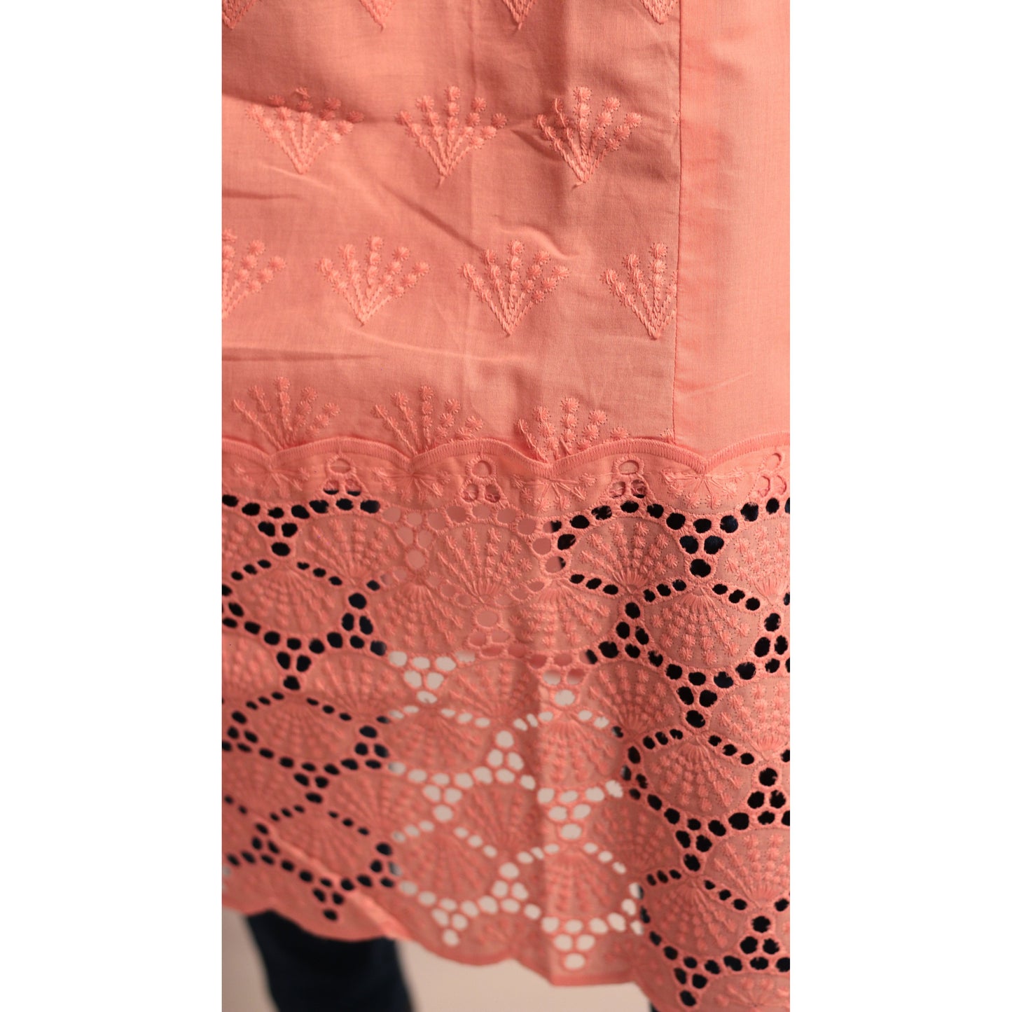 Pink Embroidered Kurti