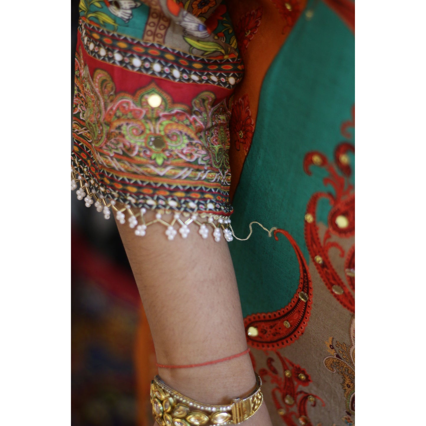 Orange Farshi Salwar Set