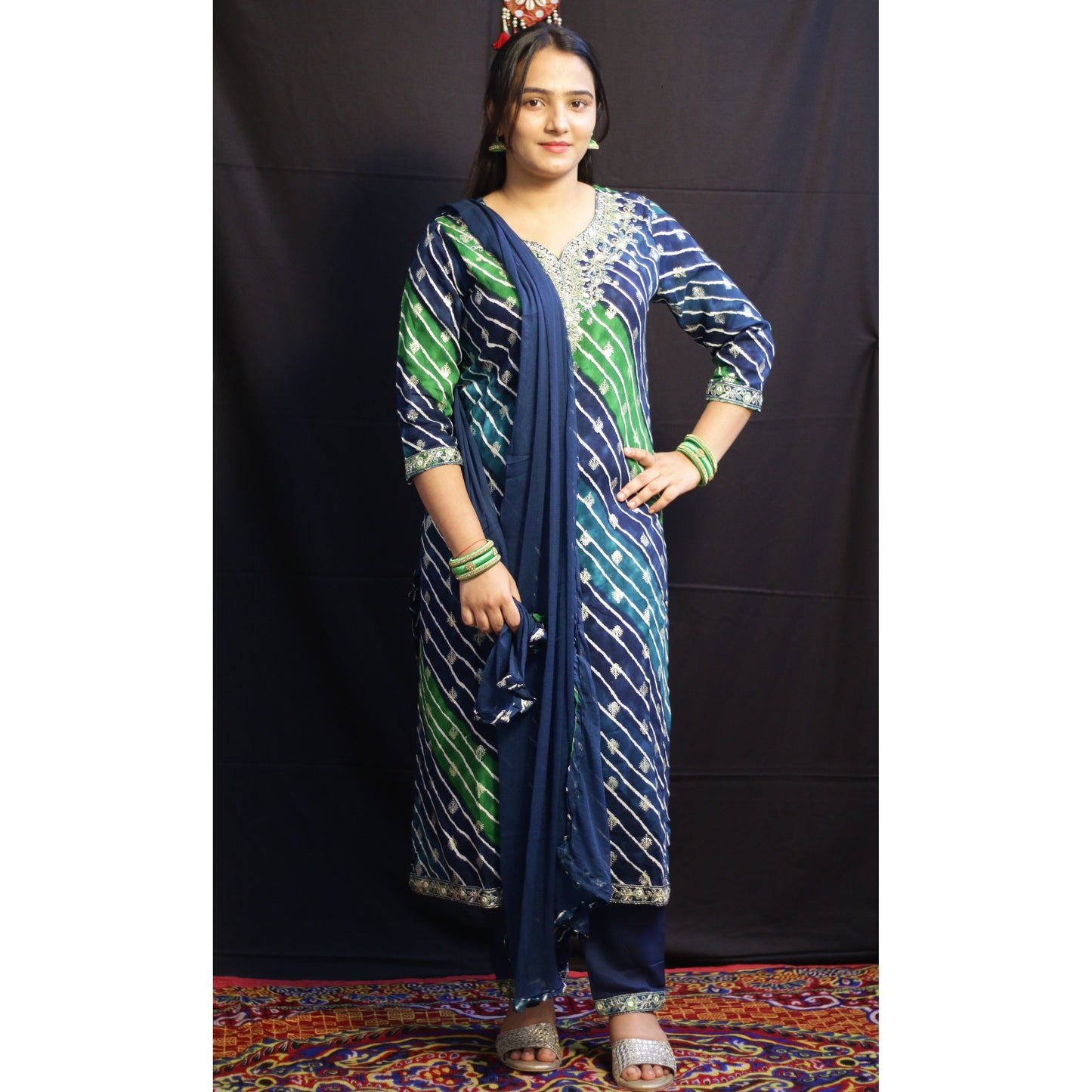 Lehriya Green Suit Set