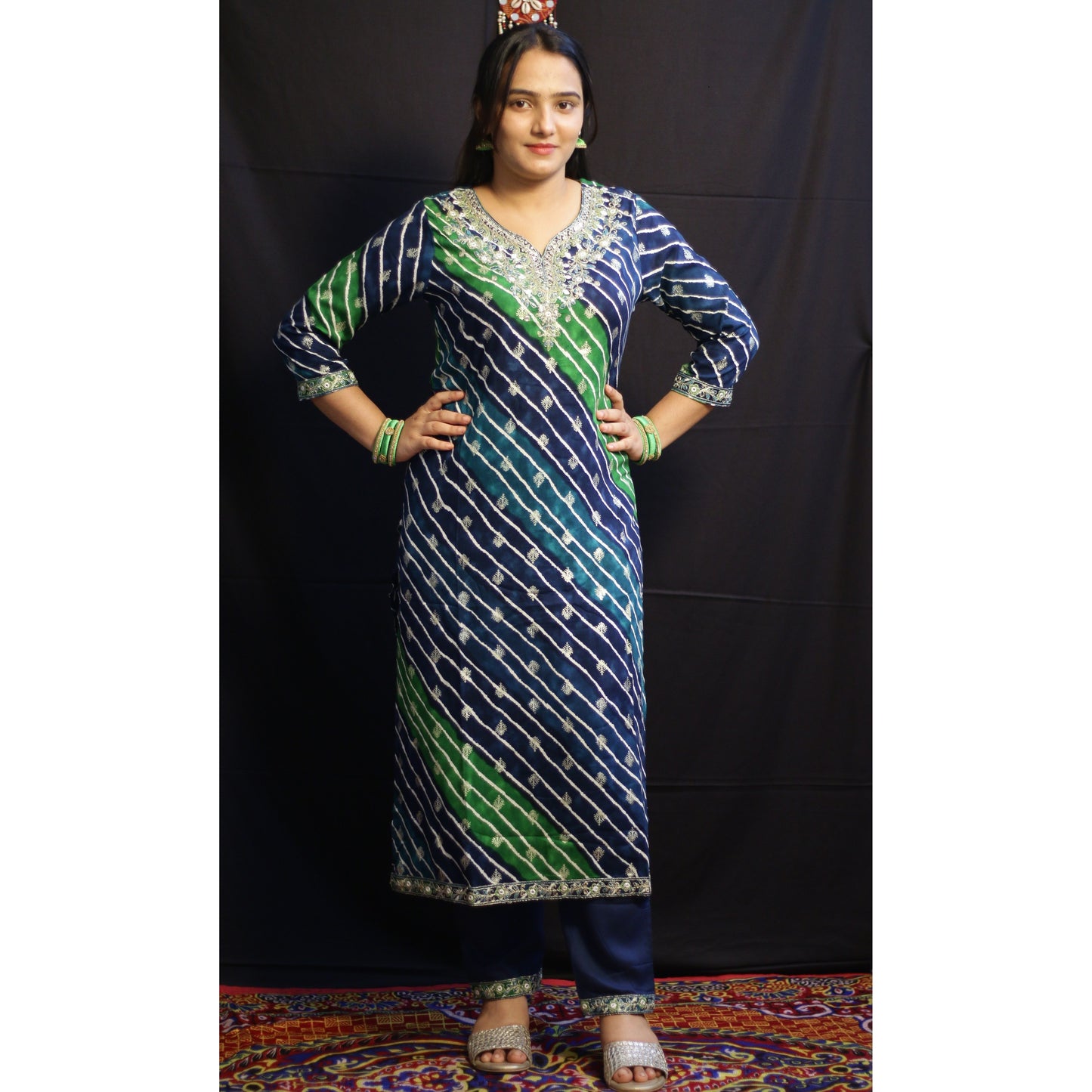 Lehriya Green Suit Set