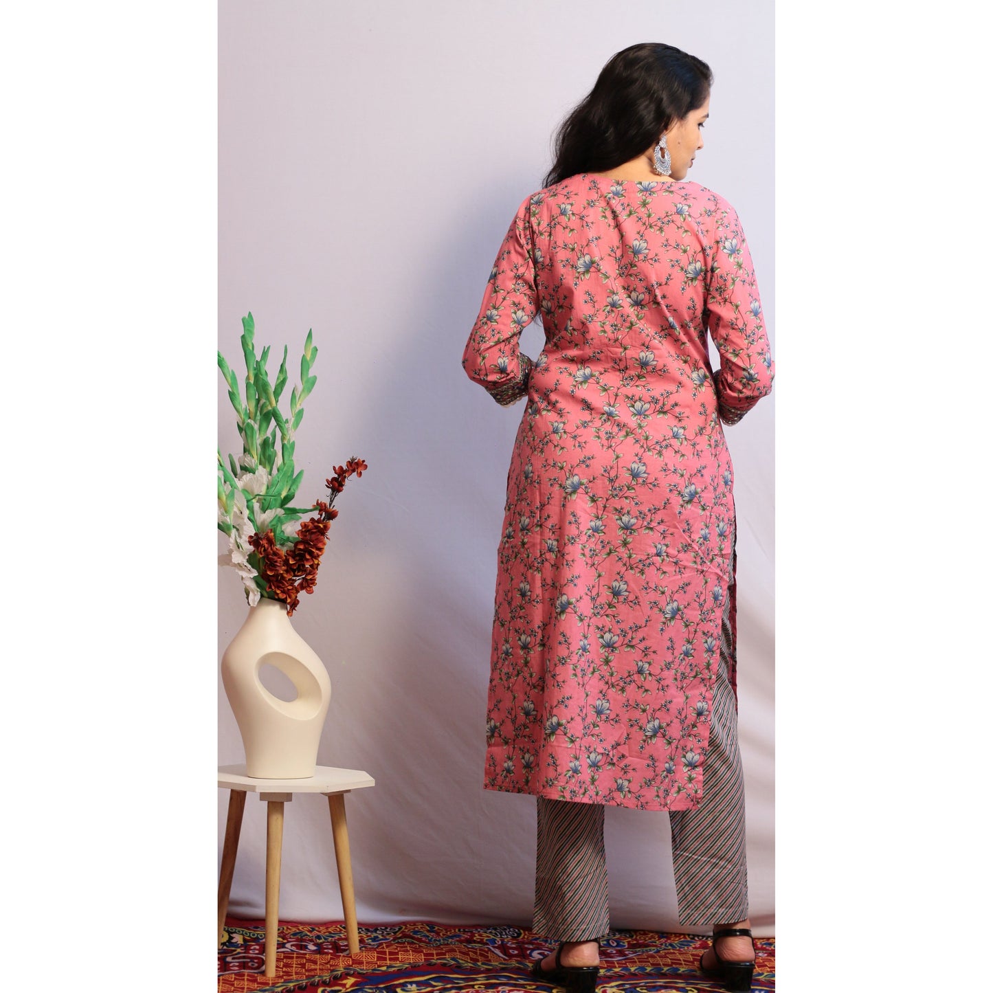 Kamiya Pink Kurti Pant Set