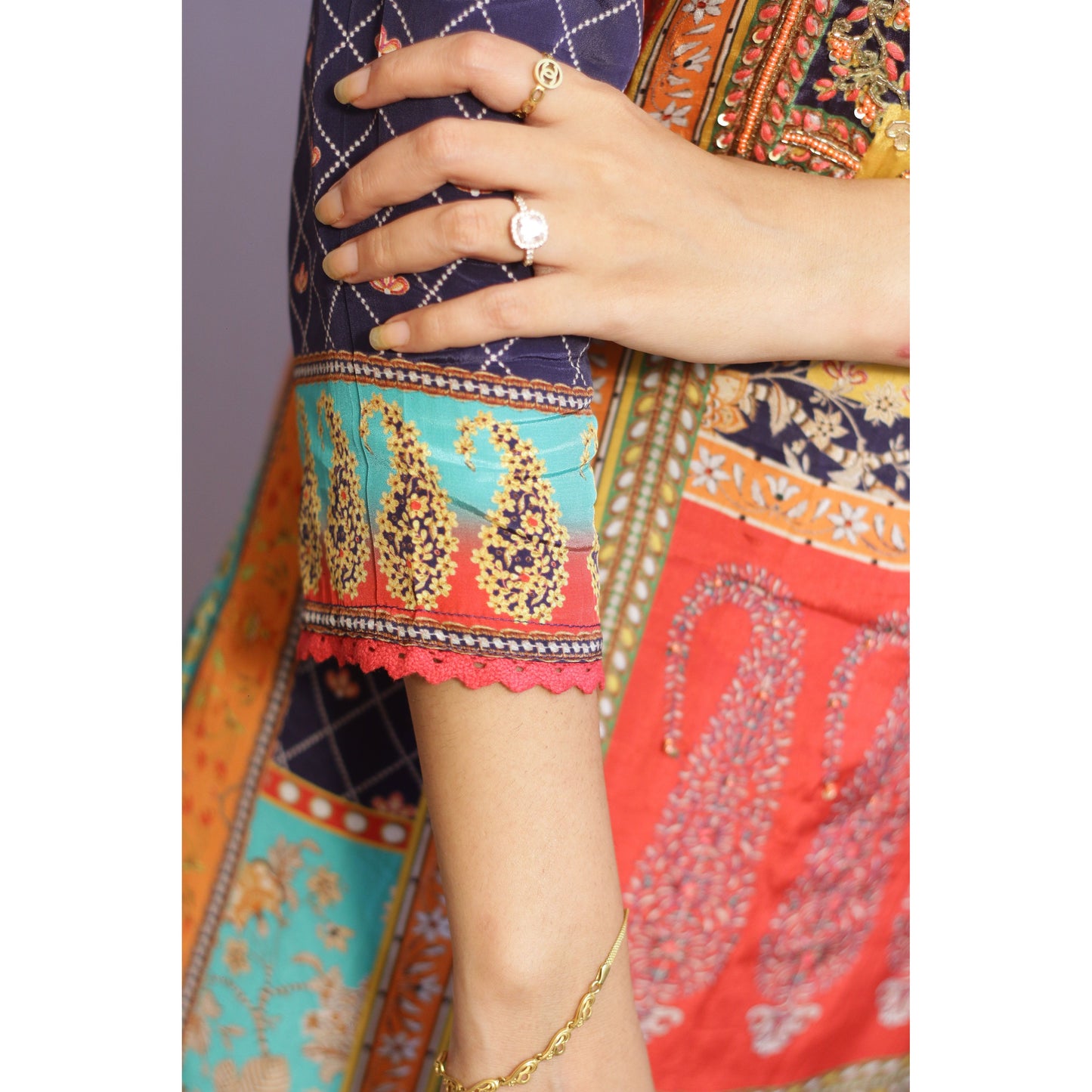 Kalini Embroidered Suit Set
