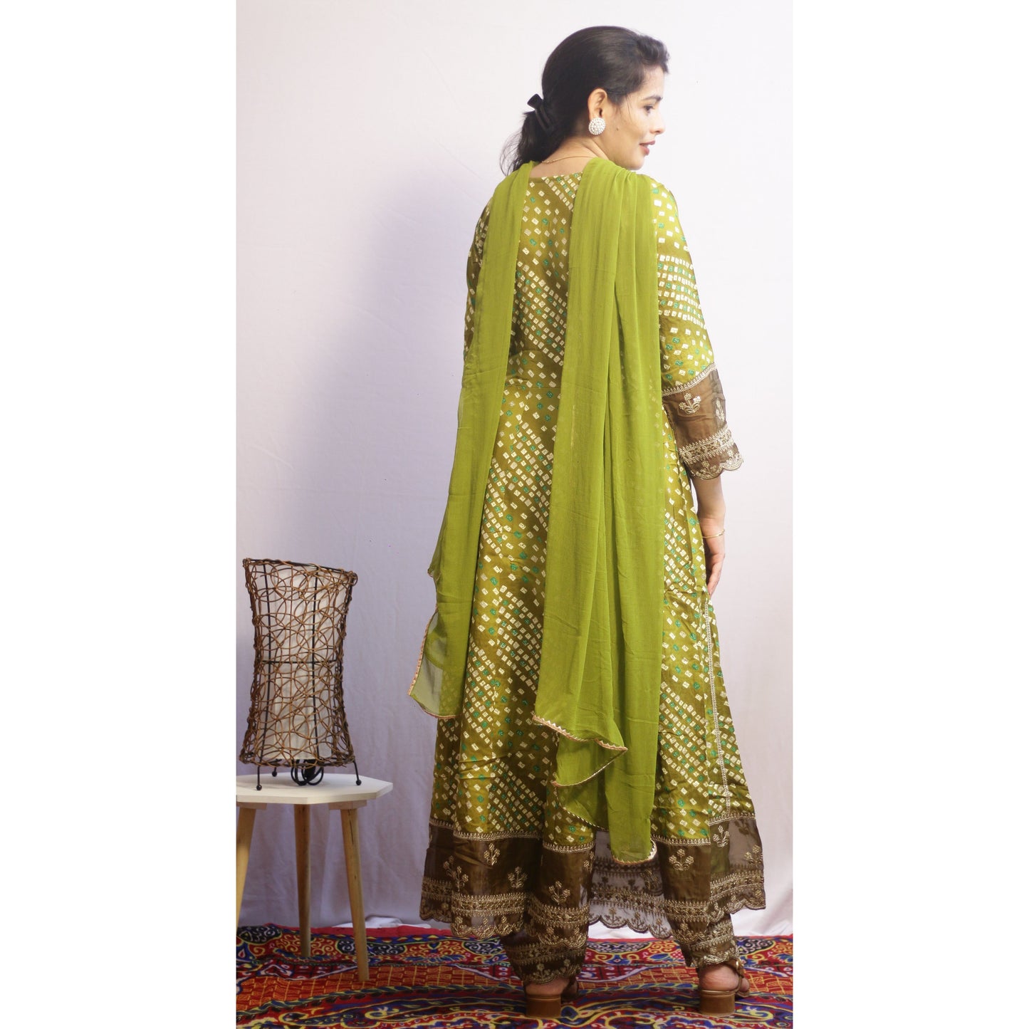 Stuti Green Anarkali Suit Set