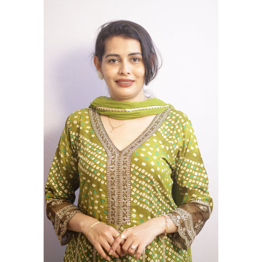 Stuti Green Anarkali Suit Set