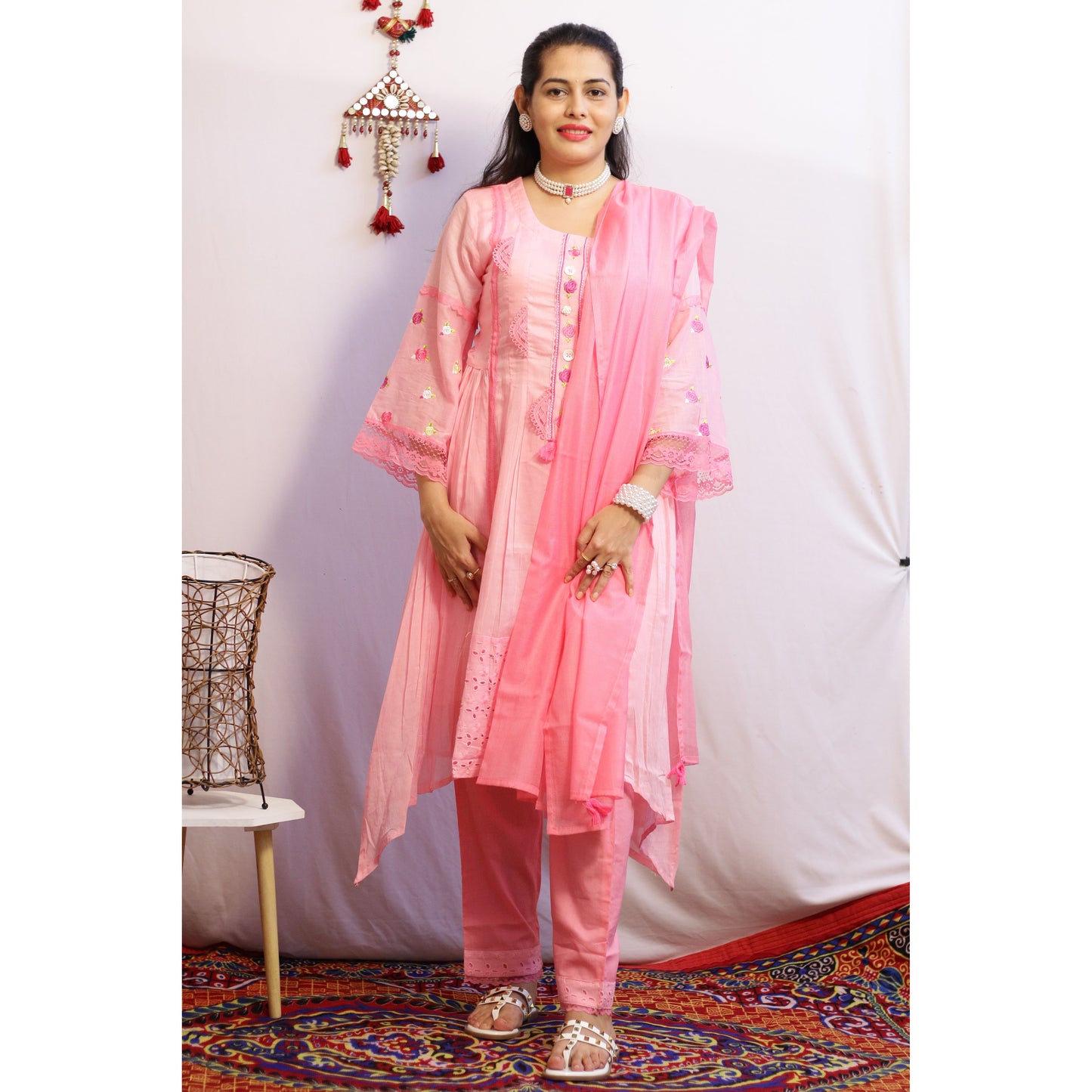 Sakhi Embroidered Suit Set
