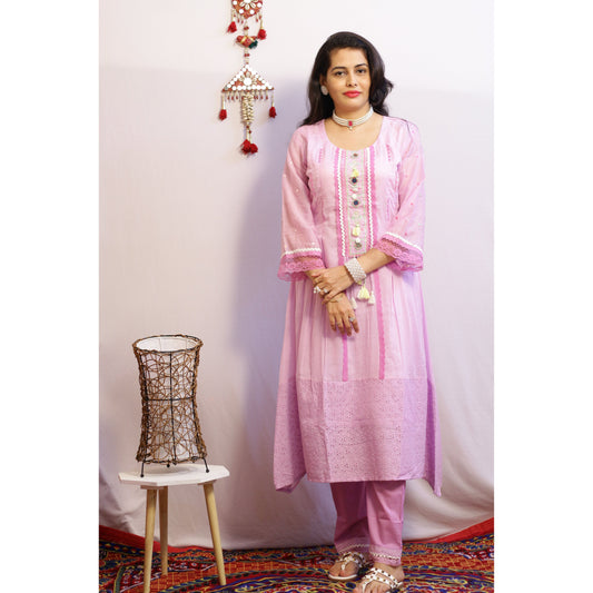 Karvi Embroidered Suit Set