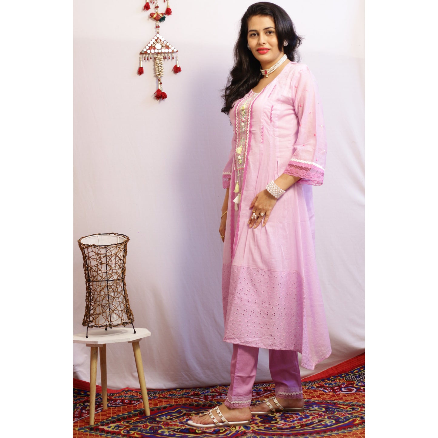 Karvi Embroidered Suit Set