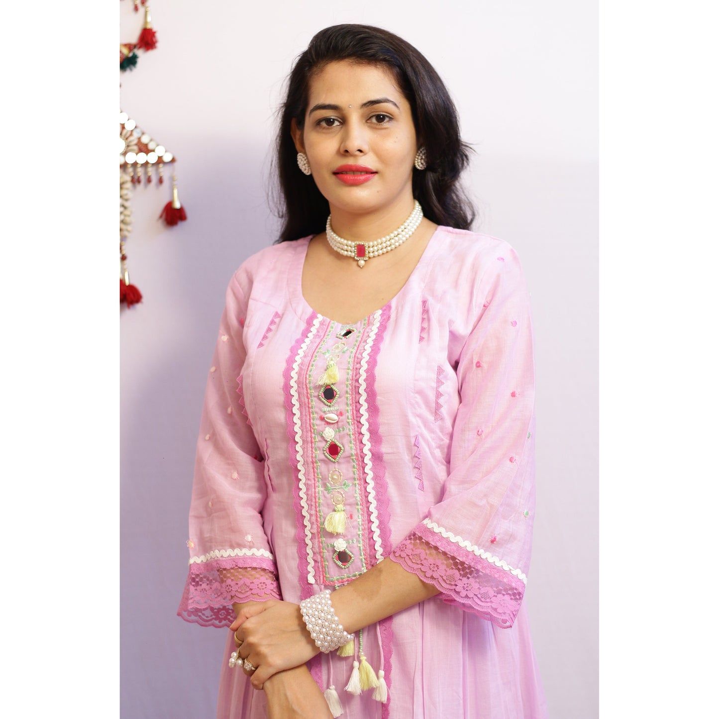 Karvi Embroidered Suit Set