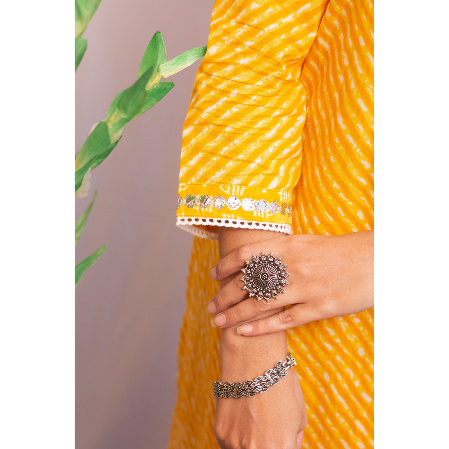 Lehriya Kurti Pant Set