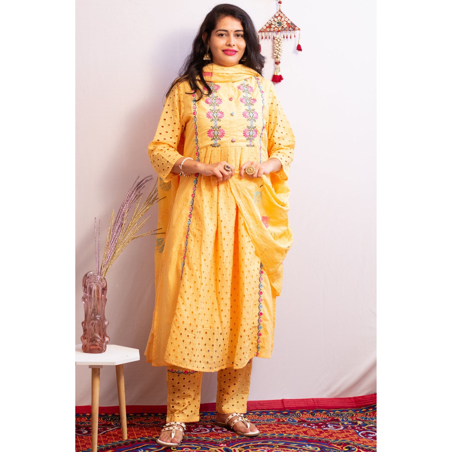 Imara Embroidered Suit Set