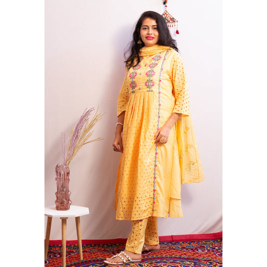 Imara Embroidered Suit Set