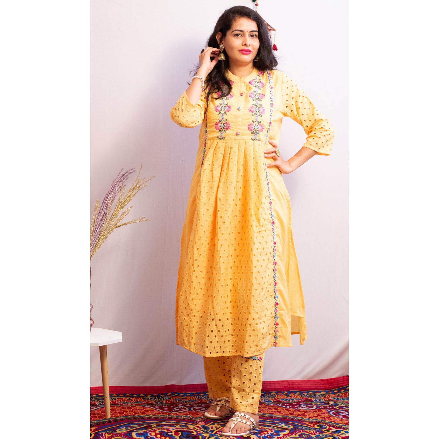 Imara Embroidered Suit Set