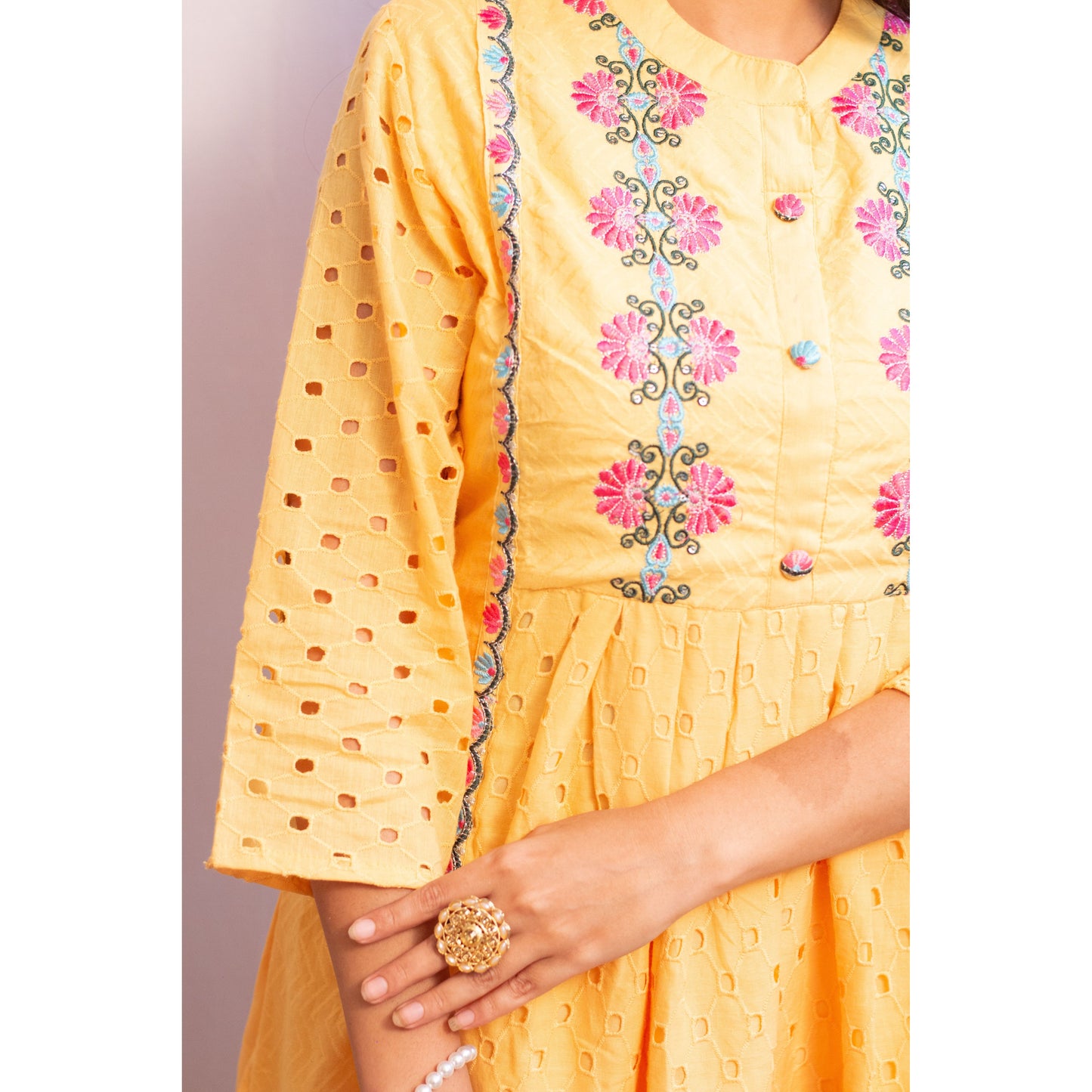 Imara Embroidered Suit Set