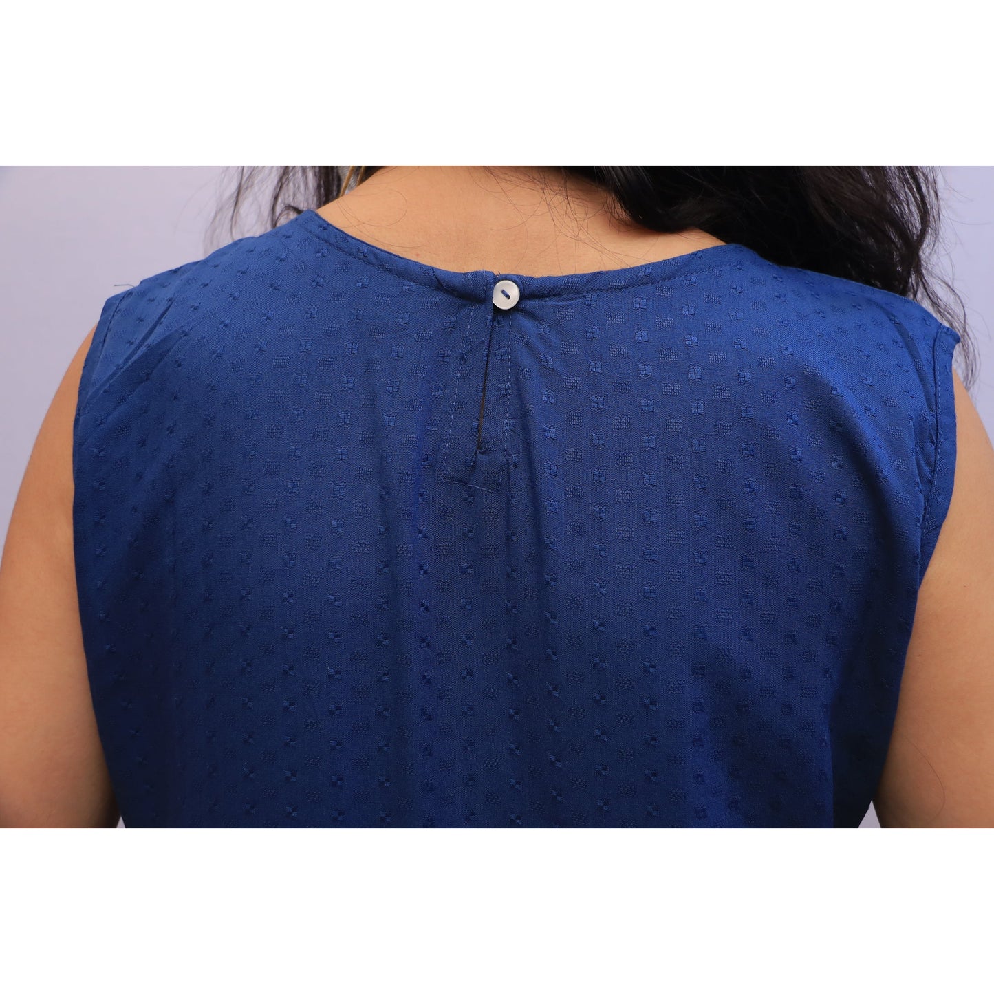 Royal Blue Embroidered Kurti