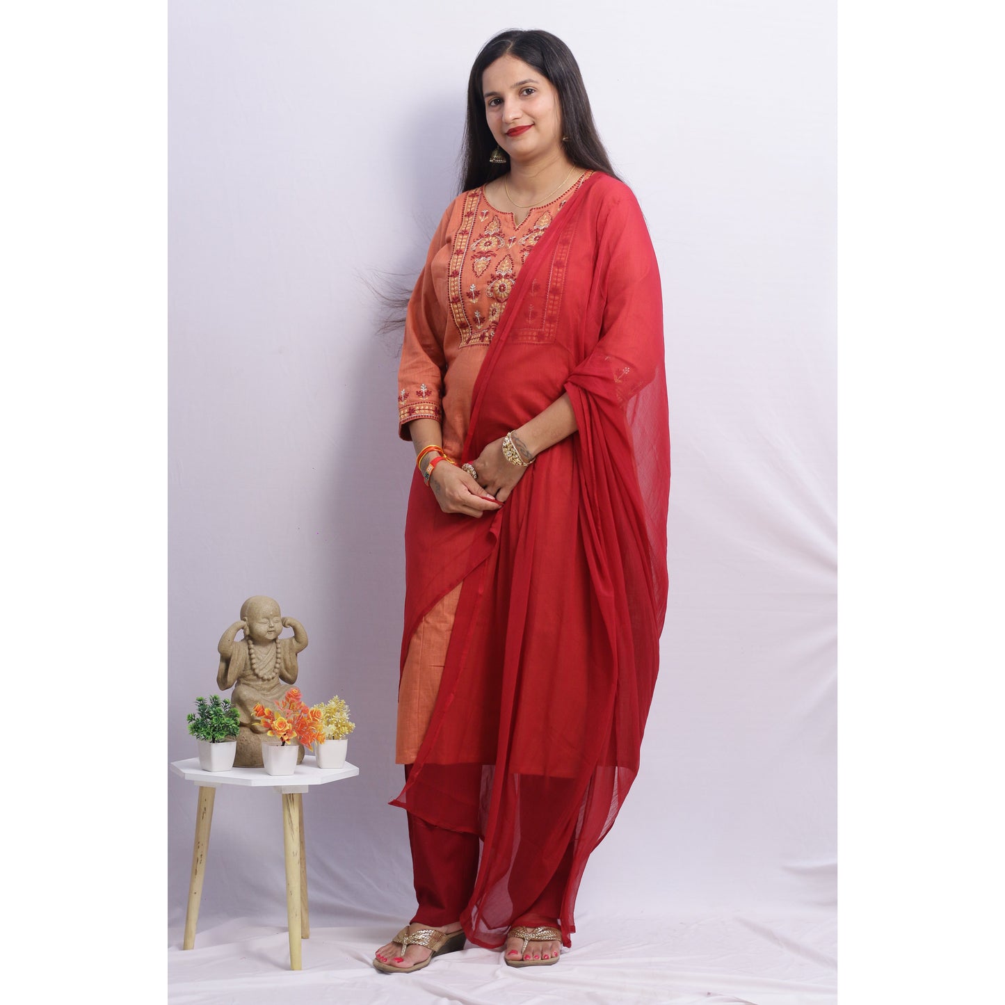 Hanika Embroidered Suit Set