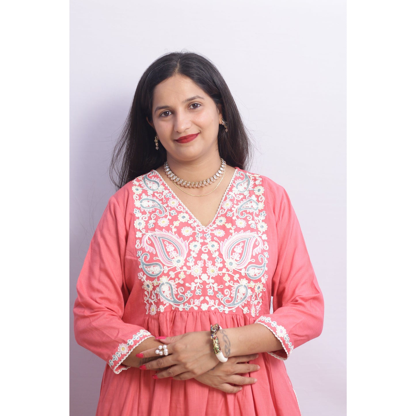 Jheel Embroidered Suit Set