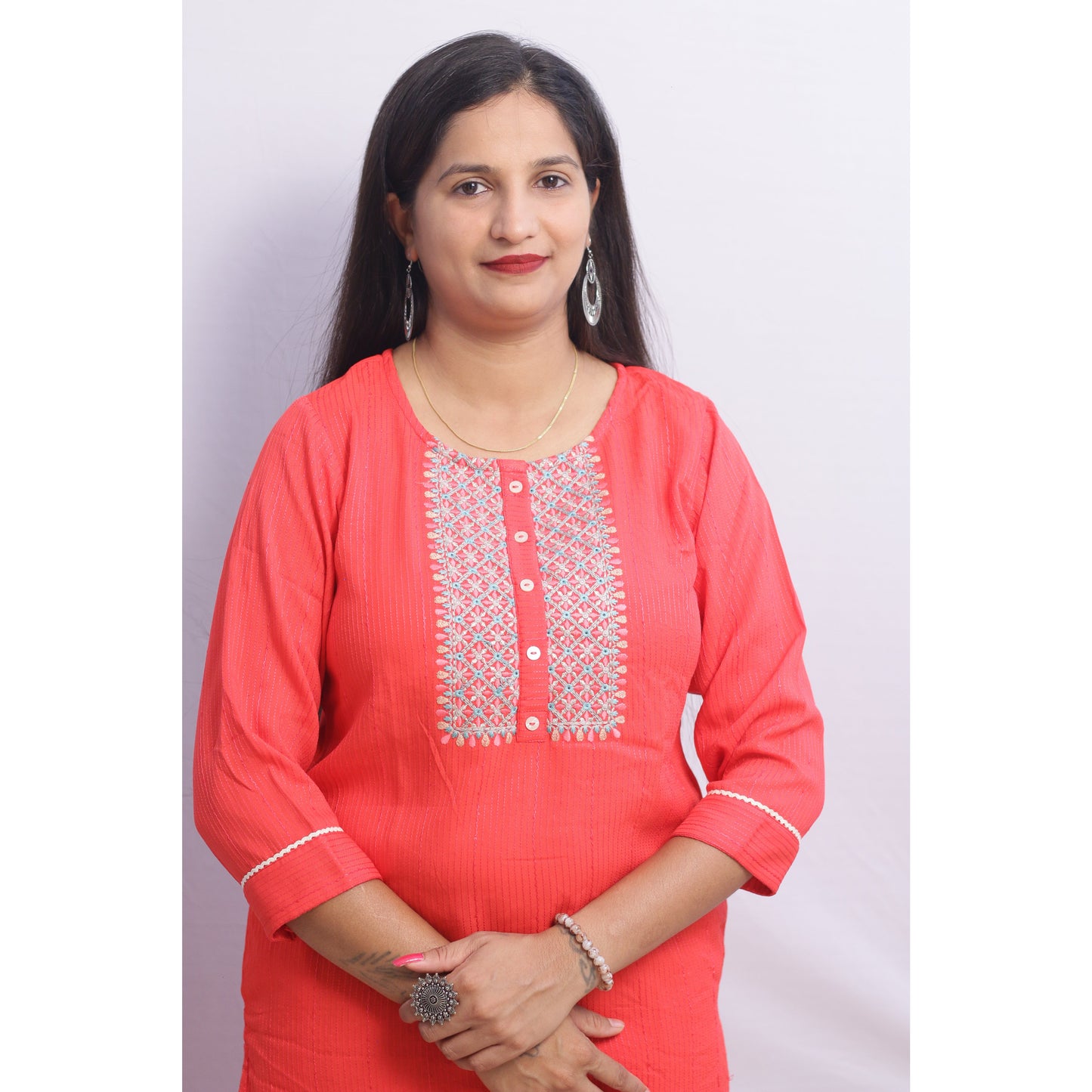 Haina Embroidered Suit Set