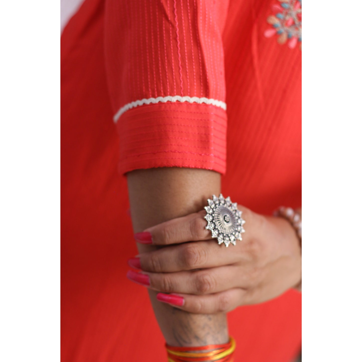 Haina Embroidered Suit Set