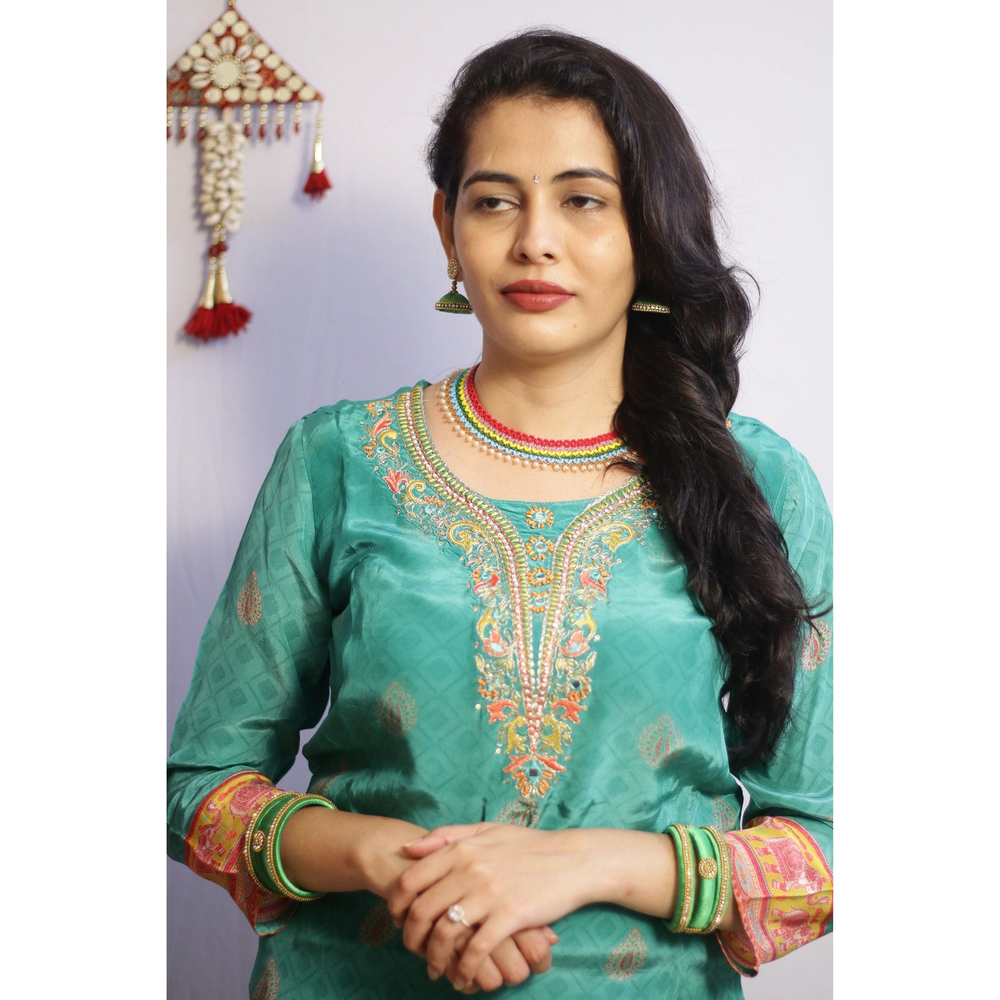 Iqra Green Suit Set