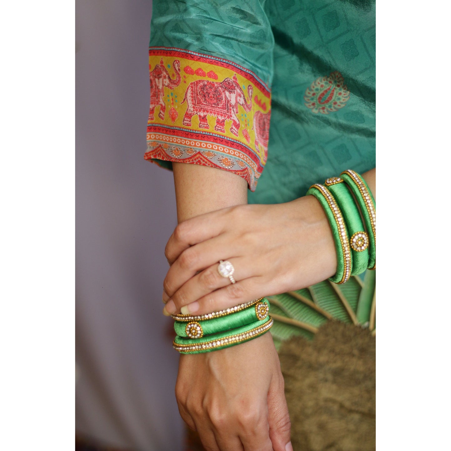 Iqra Green Suit Set
