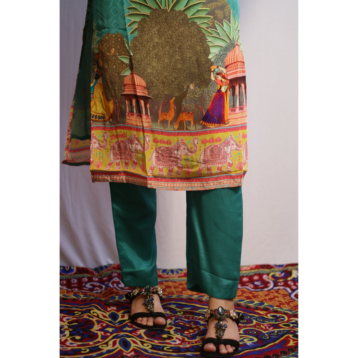 Iqra Green Suit Set