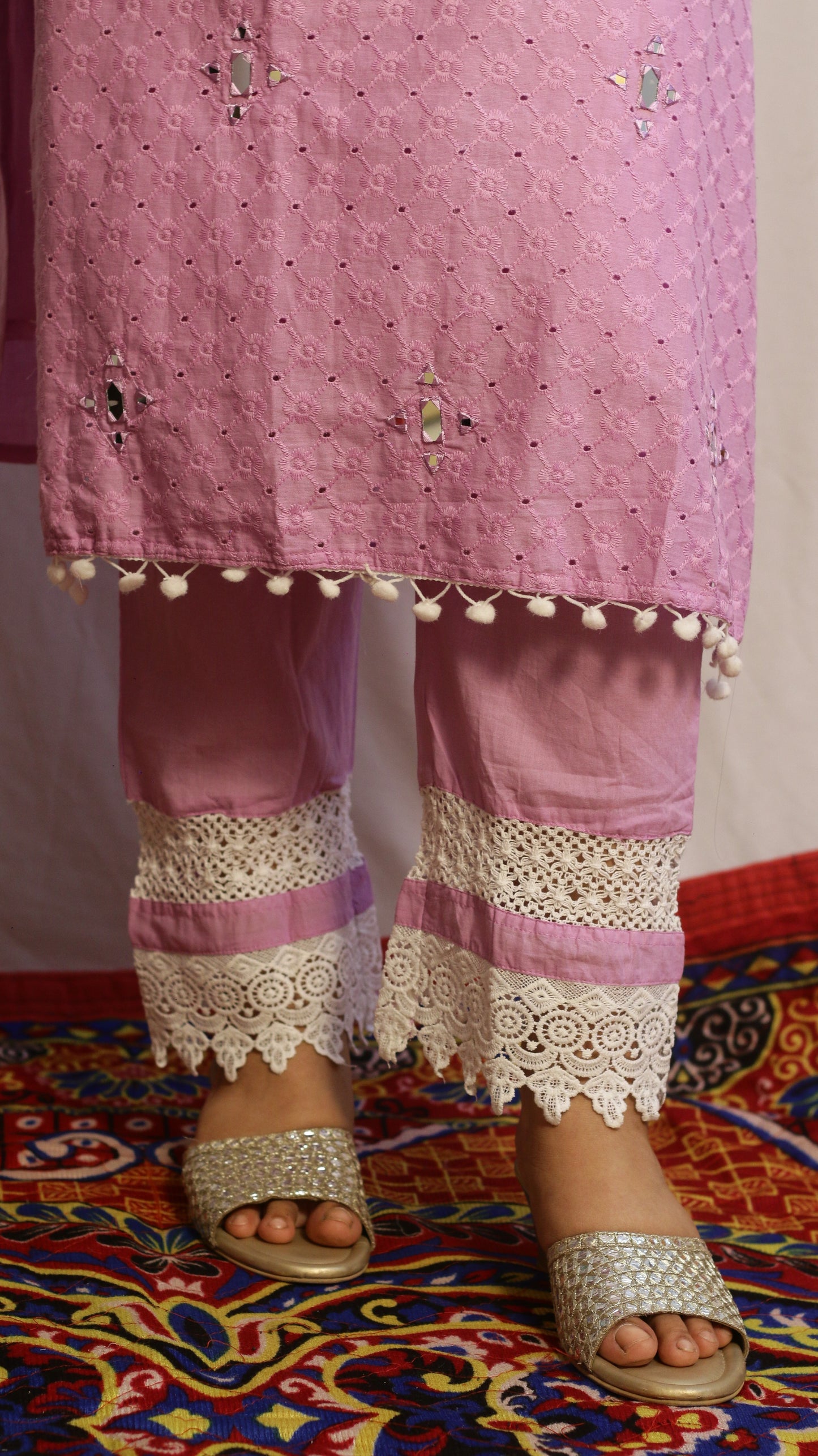 Pom Pom Lilac Suit Set