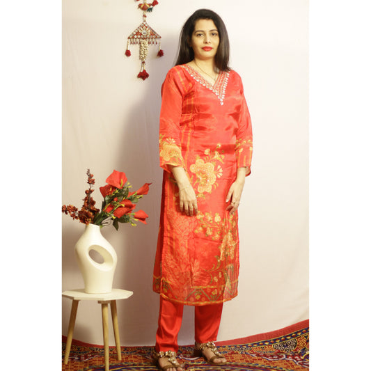 Ziva Red Suit Set