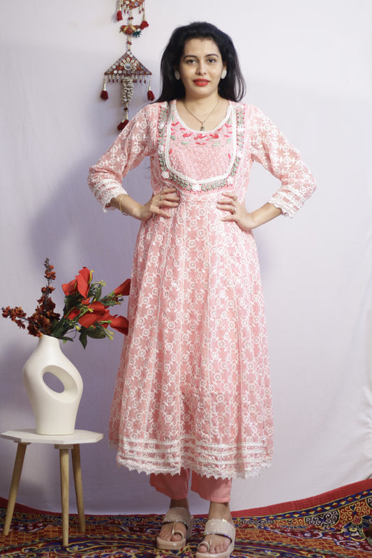 Eshita Pink Anarkali Set