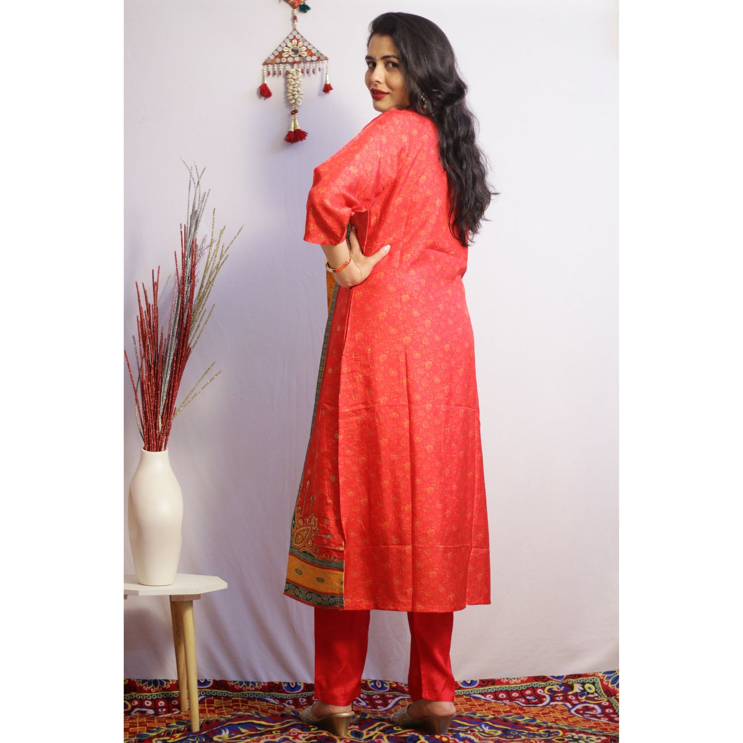 Mriga Red Suit Set