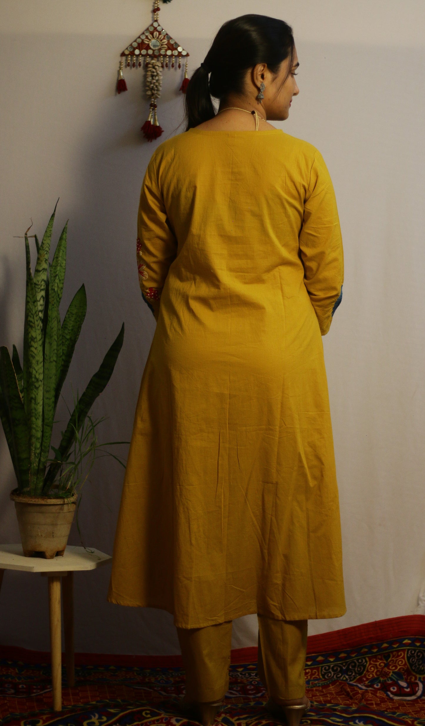 Yashi Mustard Yellow Suit Set
