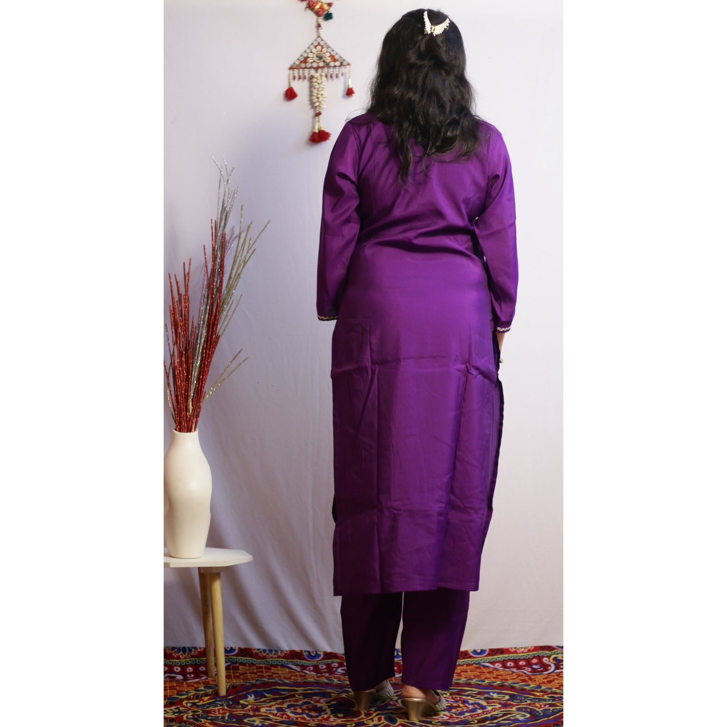 Radhni Purple Suit Set