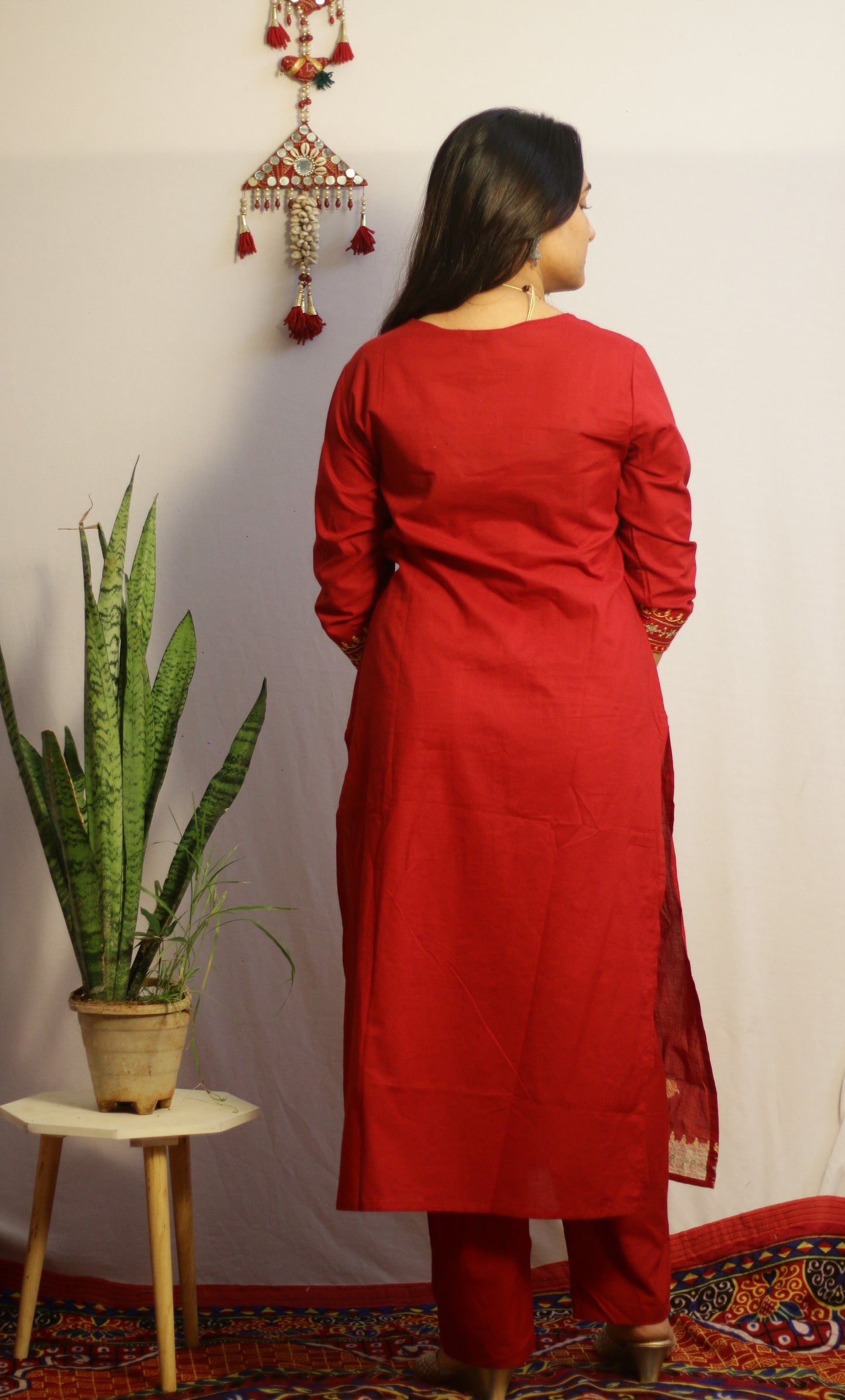 Misti Maroon Suit Set